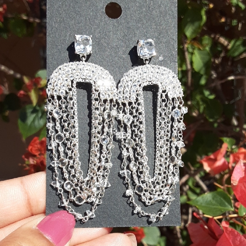 Elegant Silver Dangle Earrings